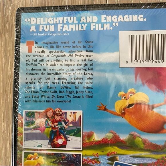 🍿 3/$15 DVD Dr. Seuss The Lorax from Creators of Despicable Me Rated PG Movie - Picture 10 of 13